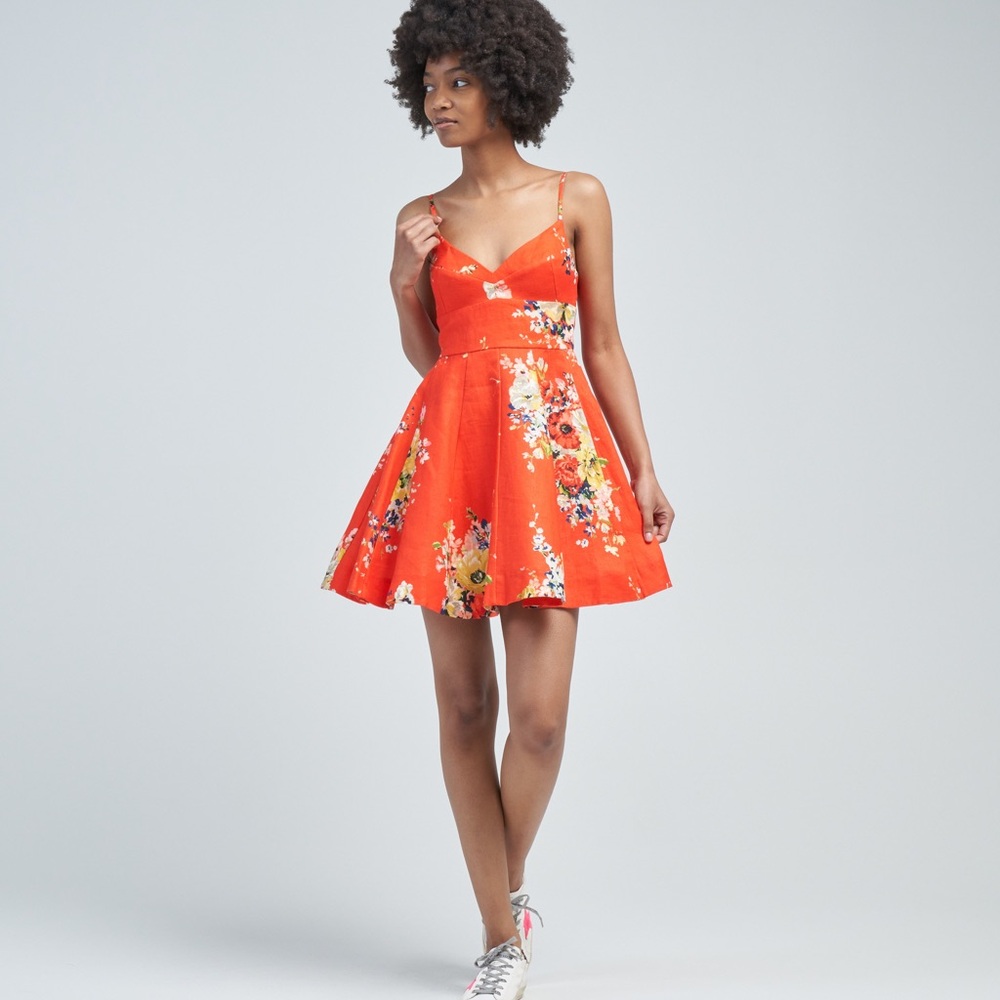 Zimmermann Alight Flare Mini Dress 0